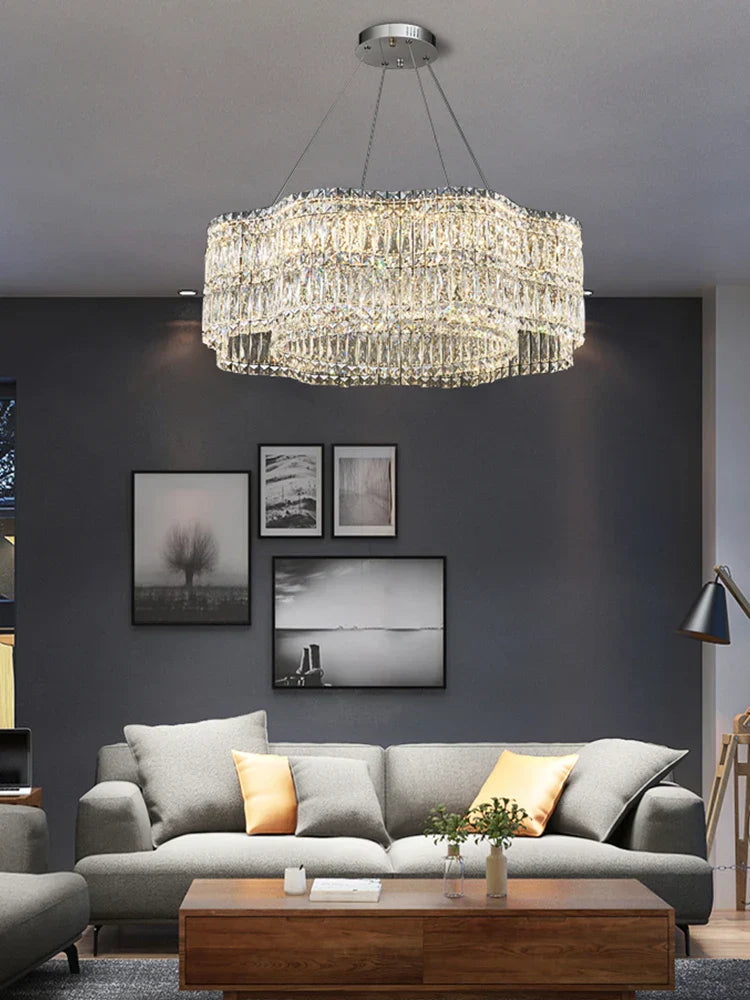 Luxury Crystal Chandelier by | Modern Living Room Pendant Lamp