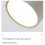 Adjustable Indoor LED Wall Lamp Spotlight Fixture, Aluminum, Rotatable 350°