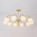 Sculptural Glass Chandelier