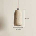 Yellow Travertine Bedside Pendant Light