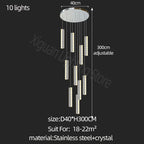 Modern Crystal Chandelier: Luxury Lighting for Living Room, Dining, Cafe, Staircase