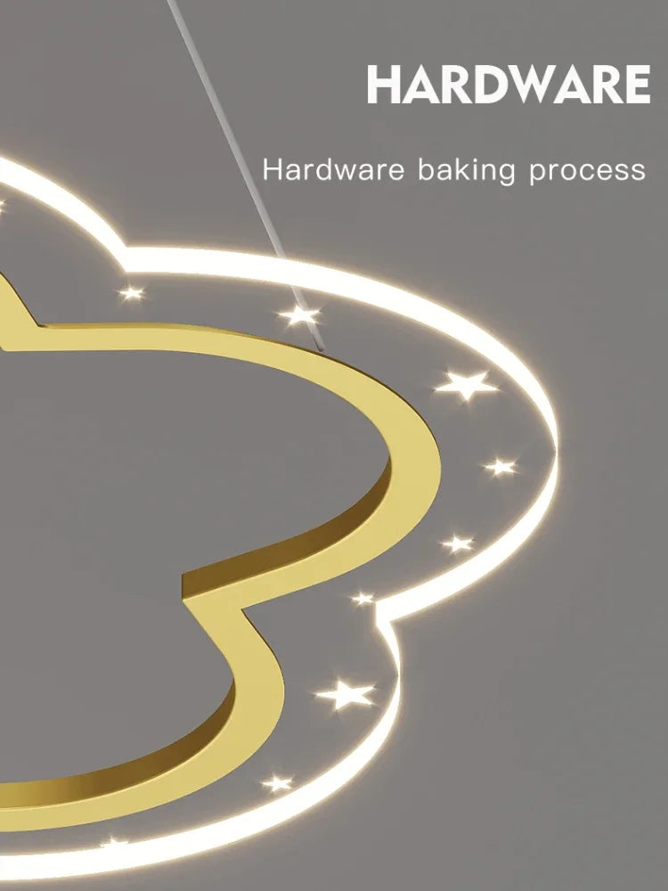 Starry Sky Kids Chandelier Light for Bedroom Study Room Decoration