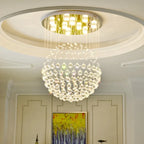 K9 Crystal Ball LED Ceiling Chandelier for Living Dining Room Bedroom Home Decor