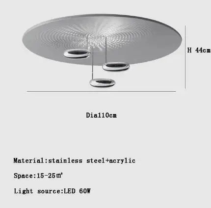 Mercury Collection LED Glass Pendant Lamp - Silver Luxury Designer Lighting