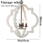 Solid Wood Chandelier: Elegant Pendant Light for Home Improvement