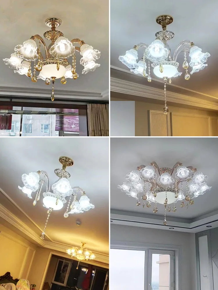 Crystal Luxury Ceiling Chandelier for Living Room, Hotel, Villa Lobby - Nordic Modern Lighting