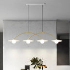 Nordic White Iron LED Chandelier with Hanging Pendant Lighting