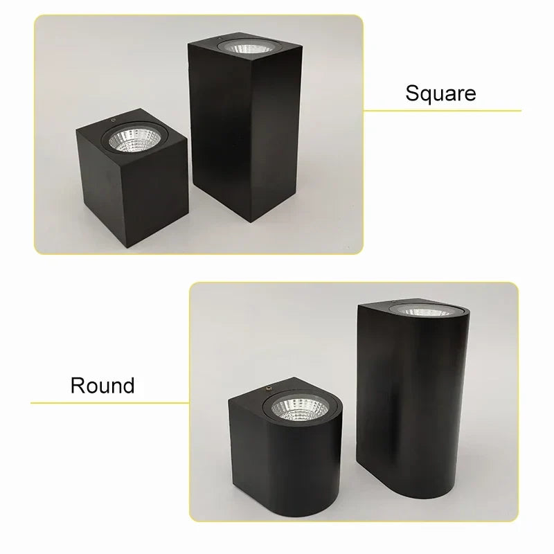 Outdoor GU10 Wall Lamp | Die-casting Engineering Lighting for Garden Villa