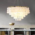 Shell Chandelier: Mediterranean Sea Pendant Light for Home, Bar, Restaurant.