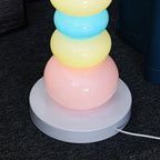 Glowbule Bead Floor Light: Candy Glass Lamp for Bedroom, Living Room, Children's Room