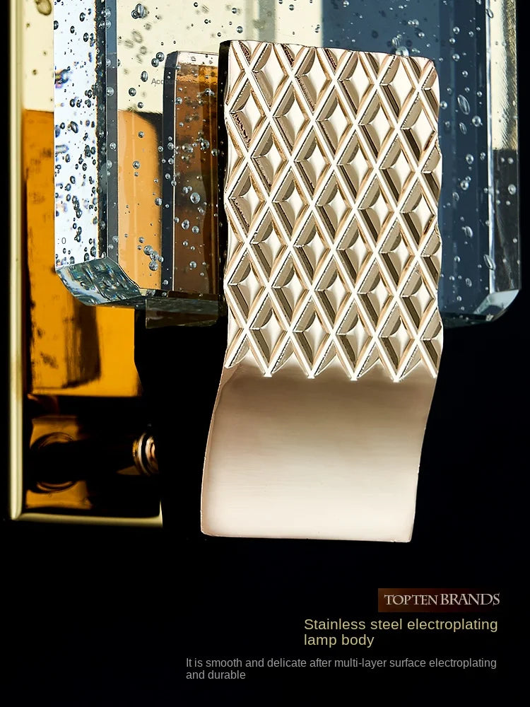 Crystal Wall Lamp - Luxury Living Room Decor, Bedroom & Aisle Lighting