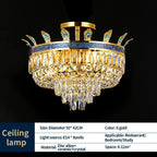 Luxury Villa Crystal Chandelier for Living Room, Dining Room, Bedroom