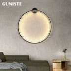 Round LED Wall Lamps for Bedroom & Living Room Decor