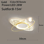 Luxury LED Ceiling Chandelier for Modern Bedroom & Living Room