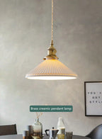 Ceramic Pendant Lamp Kitchen Island Dining Room Nordic Home Decor Pendant Ceiling Lights - Afralia™