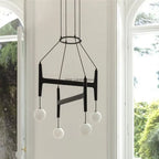 ASTRA Wood Pendant Light Multi Head LED Chandelier Interior Decor Lamp