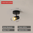 Modern Black LED Ceiling Chandelier Spotlight for Living Room, Bedroom, Dining - Light Fixtures