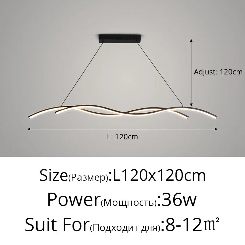 LED Pendant Lights for Home Decor Living, Study, Dining Room - Minimalist Indoor Lighting