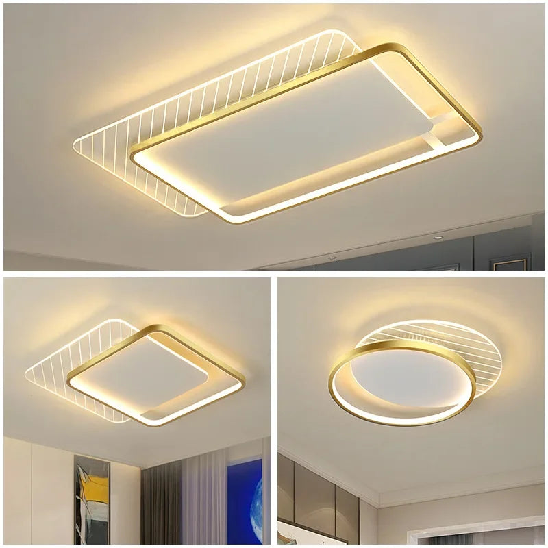 LED Ceiling Lights: Modern Minimalist for Bedroom Living Room Kitchen Study Warm Home