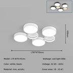 Modern Circles LED Ceiling Light for Living Room Bedroom