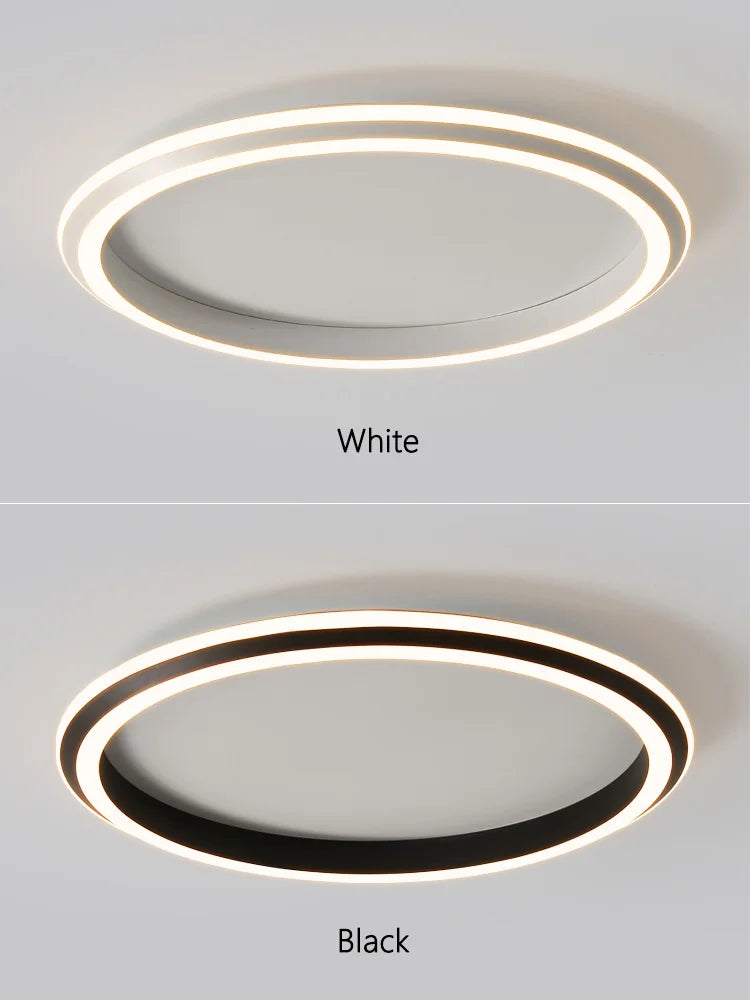 Modern Round Ceiling LED Lamp for Bedroom, Minimalist Design for All Rooms