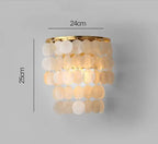 Gold Shell Chandelier Lanterns for Living Room, Restaurant, and Bedroom