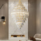 Elegant Crystal Chandelier: Modern European Lighting for Living, Dining & Bedroom