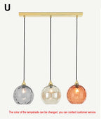 Glass Ball Lustre Pendant Lights - Modern Nordic Design for Kitchen, Bedroom, or Restaurant