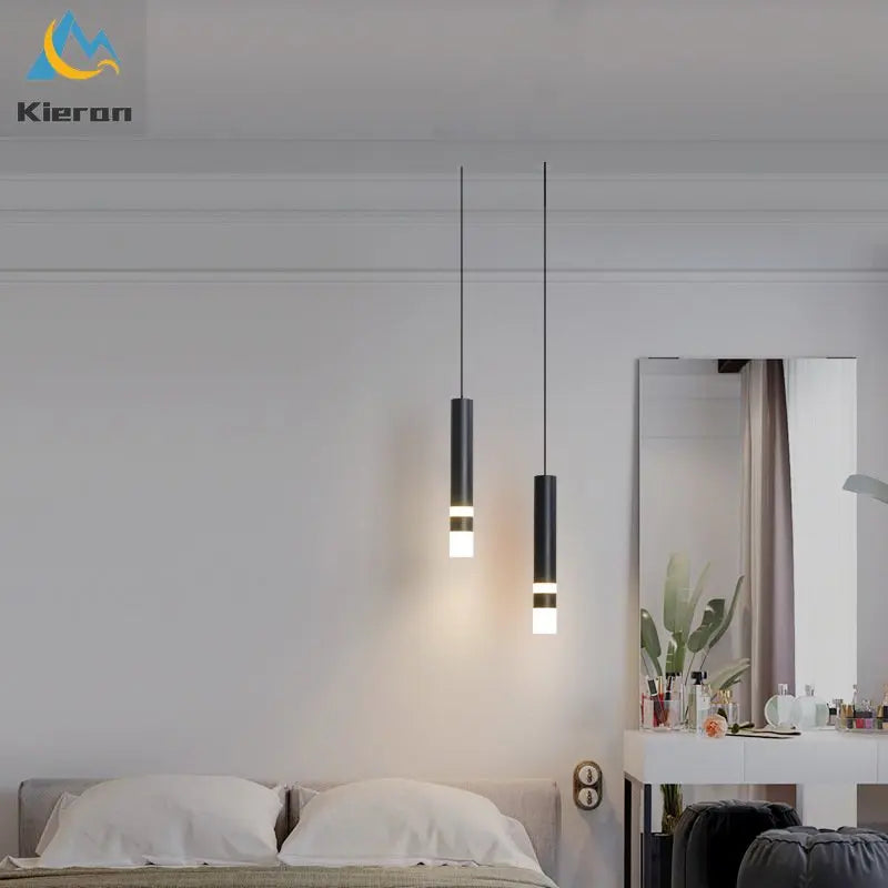 Modern Minimalist LED Cylinder Chandelier for Restaurant, Bar, Living Room, Bedroom