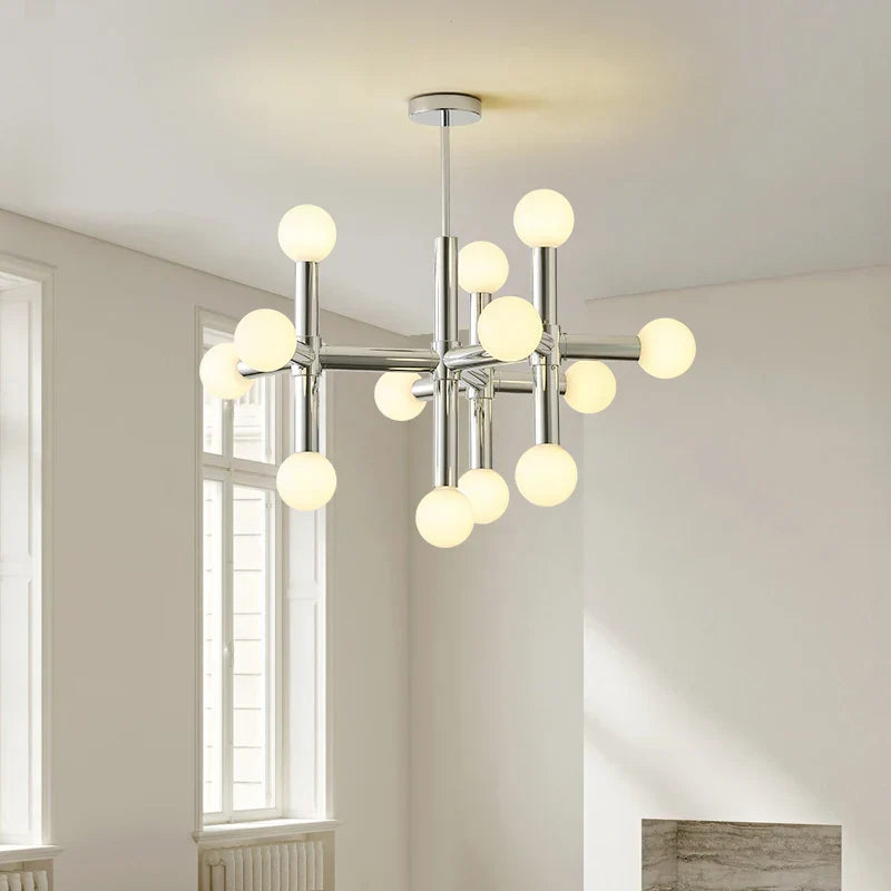 Bauhaus Glass Hanging Ceiling Lamps LED Chandelier Room Decor for Living Bedroom