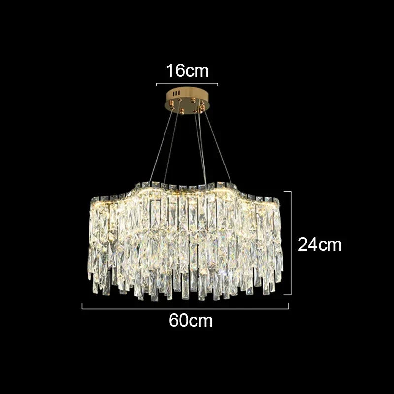 Crystal Chandelier: Luxury Bedroom & Living Room Lighting