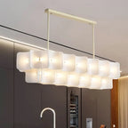 LED Chandelier: Luxe Fingerprint Design for Living Room, Bedroom, Hotel Lobby
