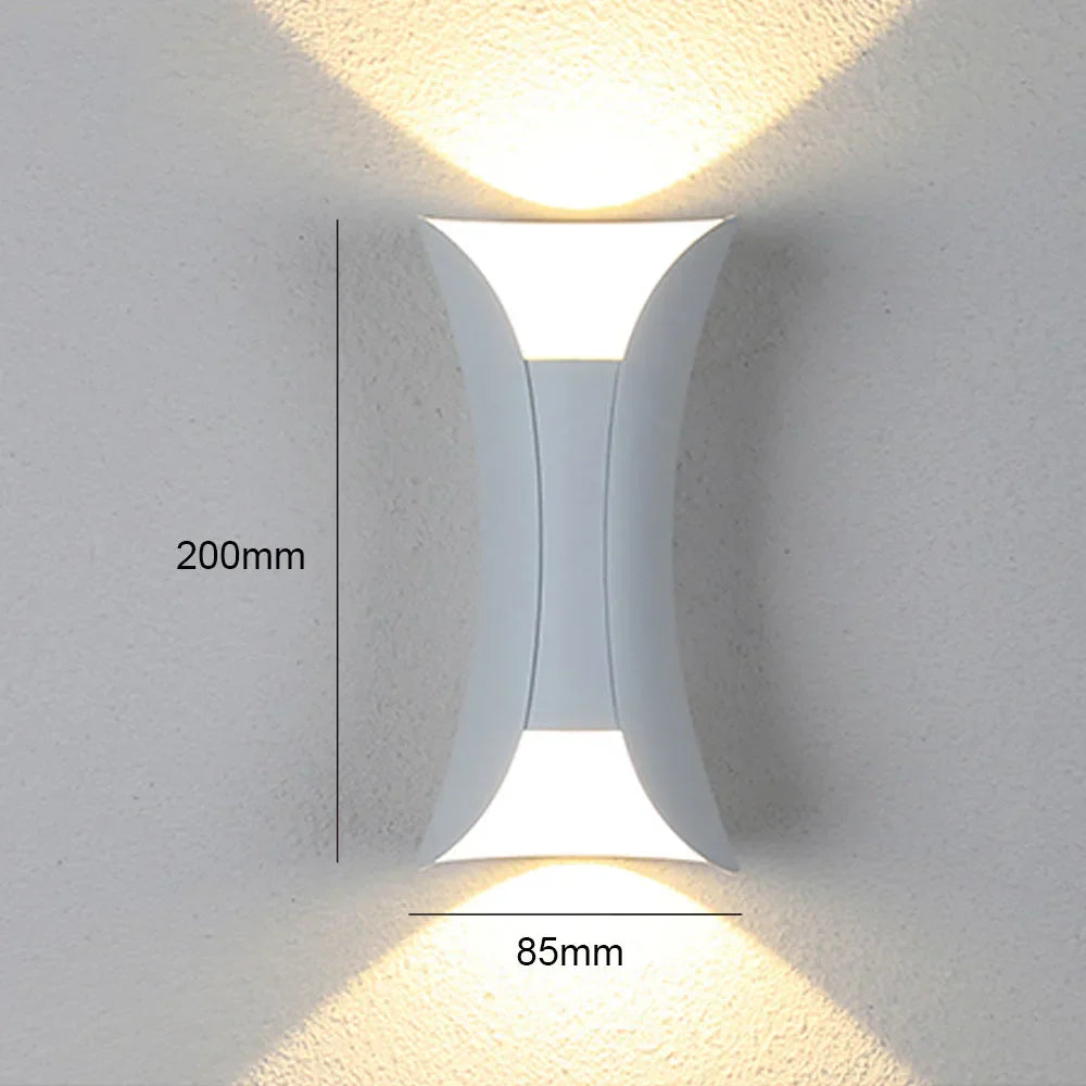 Modern Nordic Aluminum LED Wall Lamp for Living Room Bedroom Bedside Sconce