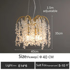 Crystal Led Chandelier Golden Luxury Living Room Ceiling Lamp