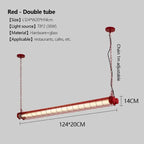 Long Bar Restaurant Pendant Light: Industrial Style for Coffee Shop and Office