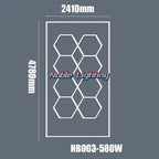 Hexagon LED Ceiling Light for Home Garage and Commercial Systems