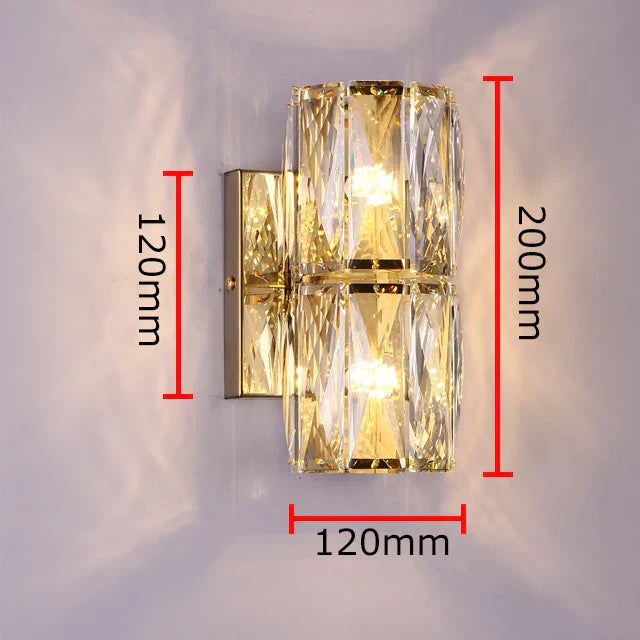 Luster Crystal Wall Sconces: Modern Elegant Glass Wall Light Fixtures