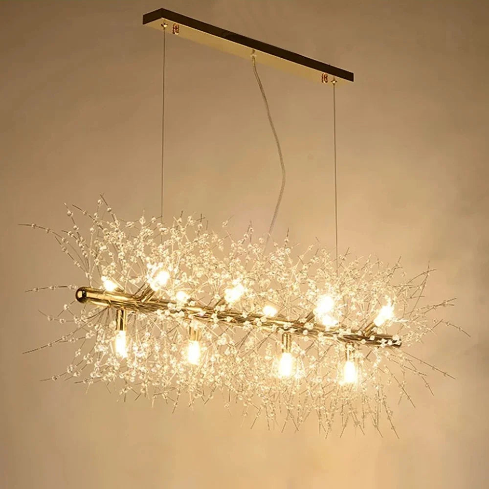 Dandelion Chandelier LED Pendant Lamp for Dining Room, Bedroom, Shops