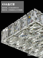 Modern Crystal LED Chandelier for Living and Dining Room Decor