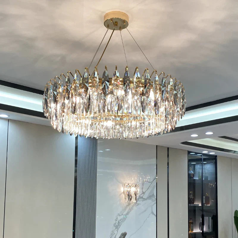 Crystal Atmosphere Chandelier: Modern Luxury for Living Room, Dining Room, Bedroom
