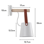 Industrial LED Wall Sconce Iron Bedside Lamp Retro Loft Indoor Lighting