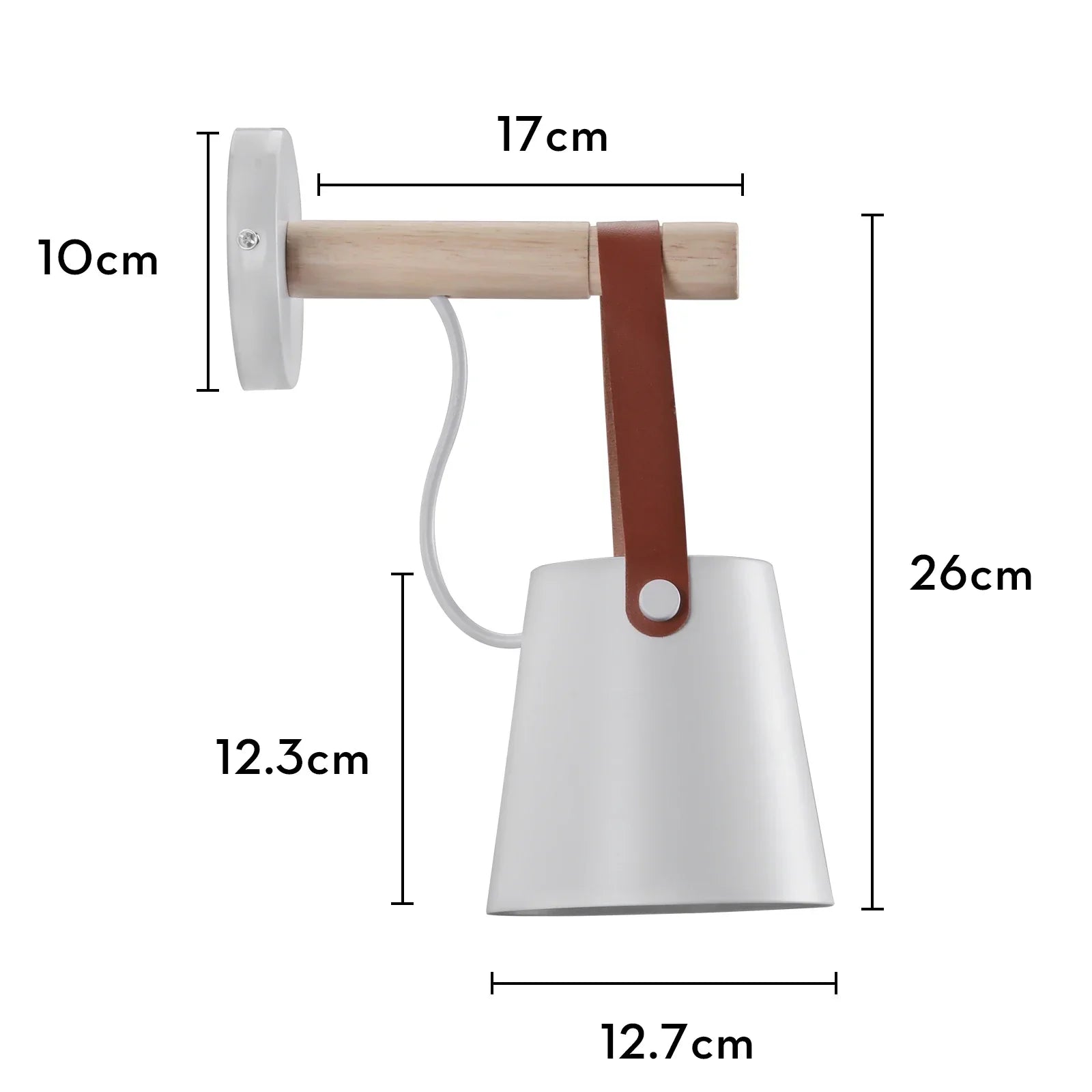 Industrial LED Wall Sconce Iron Bedside Lamp Retro Loft Indoor Lighting