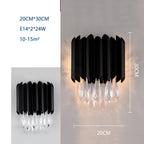 Crystal Wall Lamp: Modern Light Luxury for Living Room, Bedroom, and Corridor.