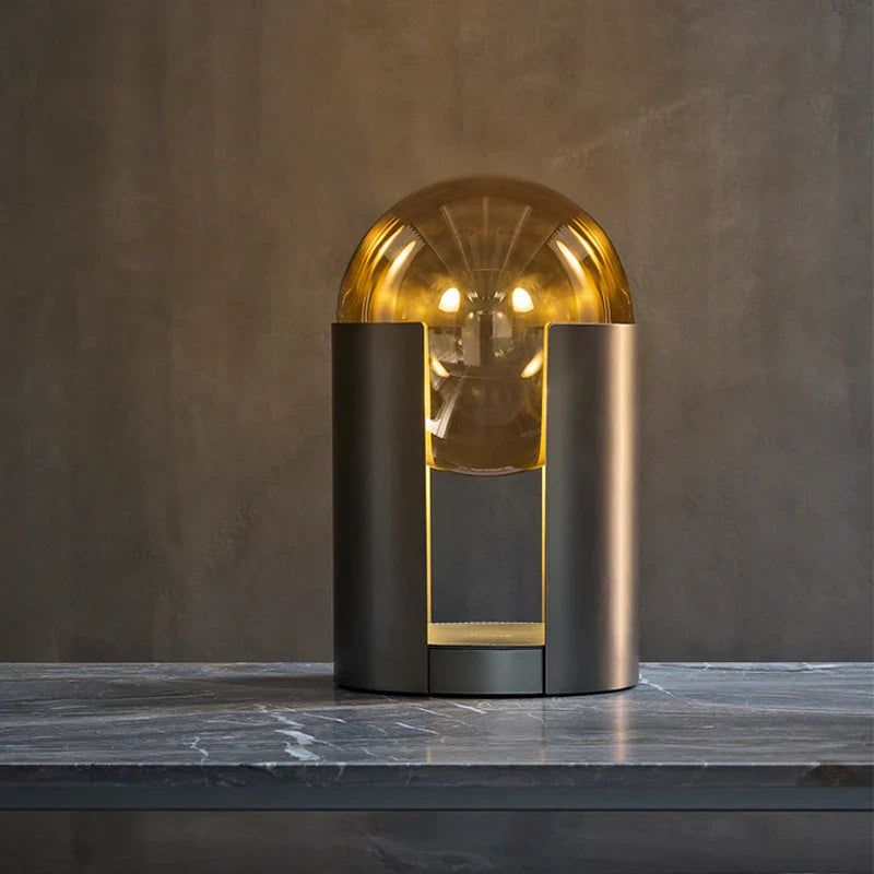 Nordic Glass Shade LED Table Lamp for Bedroom, Hotel, Living Room & Home Decor