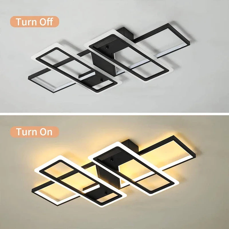 LED Ceiling Chandelier: Modern Living Room Dining Kitchen Decor Lighting Fixture