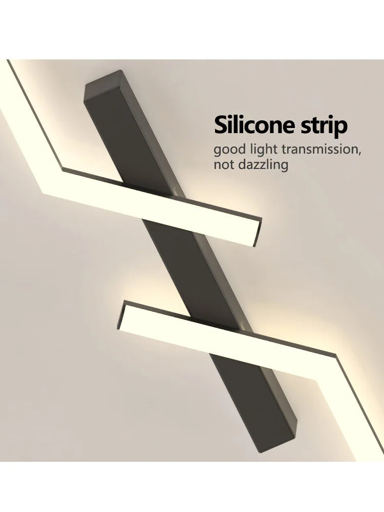 LED Strip Ceiling Lights: Modern Minimalist Corridor & Balcony Lighting