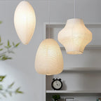 Akari Rice Paper Pendant Lamp for Living Room Bedroom - Wabi Sabi Design