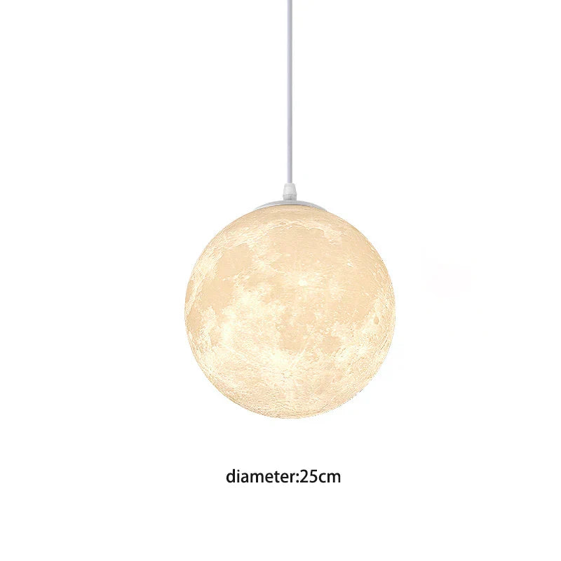 Moon Medal LED Pendant Light – Modern Indoor Hanging Lamp for Home Decor