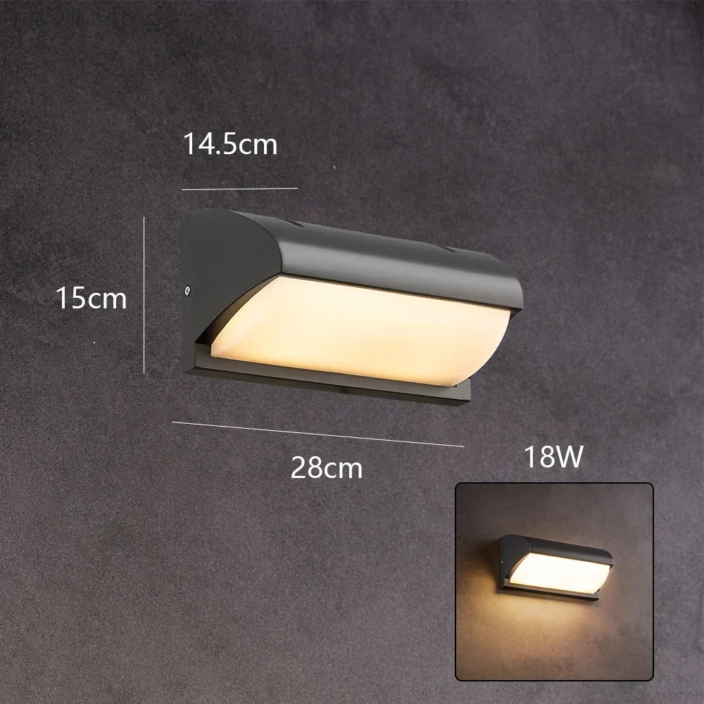 Outdoor LED Wall Light 10W 18W for Porch Garden Waterproof Home Lighting