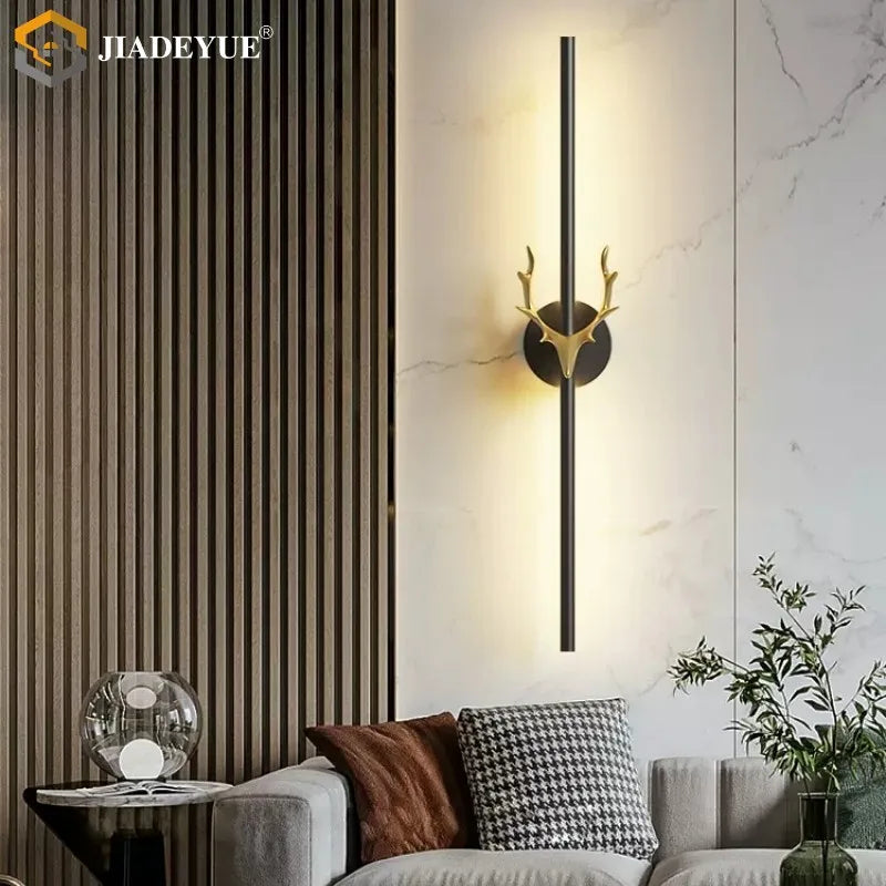 Deer Horn LED Wall Lamp for Staircase & Bedroom Decor